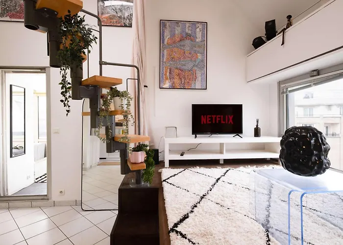 Apartment Loft Duplex Terrasse View On Paris